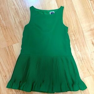 Janie And Jack Girls Green Sleeveless Drop Waist Ruffle Dressy Holiday Dress 3